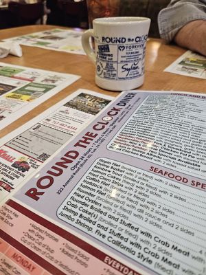 Menu photo 1 Round the Clock Diner East York, PA