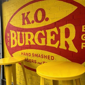 K.O. Burger - Seating Area - Outside Only - Burgers Near Me - New York, New York K.O. Burger - Seating Area - Outside Only - Burgers Near Me - New York, New York