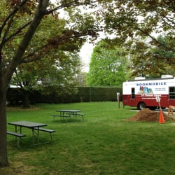 JV Fletcher Library - Picnic tables and bookmobile