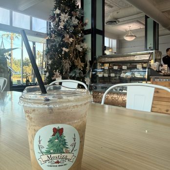 Mestiza Coffeehouse - Spanish Latte a few days before Christmas. - Bakeries Near Me - Ontario, California Mestiza Coffeehouse - Spanish Latte a few days before Christmas. - Bakeries Near Me - Ontario, California