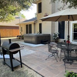 Ramirez Landscaping & More - Complete Pavers Patio project for Hot Tub Spa