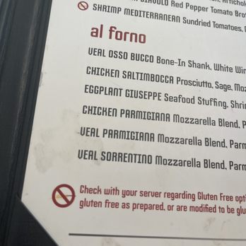 Palermo Ristorante - Dirty menu - Italian Near Me - Baton Rouge, Louisiana