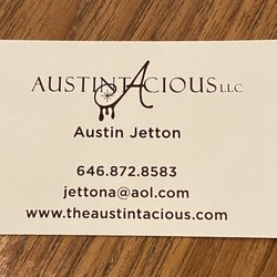 Austintacious - Business card back.