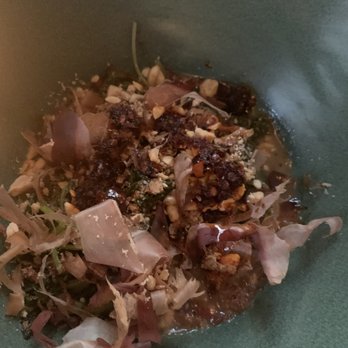 Lenoir - mess of greens in ham hock dashi - Southern Near Me - Charleston, South Carolina Lenoir - mess of greens in ham hock dashi - Southern Near Me - Charleston, South Carolina