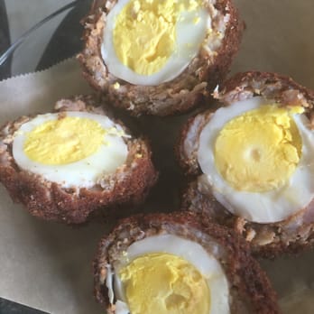 Black Café - Pork scotch eggs - Coffee & Tea Near Me - Lafayette, Louisiana Black Café - Pork scotch eggs - Coffee & Tea Near Me - Lafayette, Louisiana