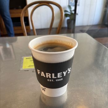 Farley's East - Pipin' hot Americano (espresso water style) - Coffee & Tea Near Me - Oakland, California Farley's East - Pipin' hot Americano (espresso water style) - Coffee & Tea Near Me - Oakland, California