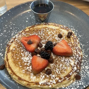 Dish Society - Single chocolate chip pancake - Southern Near Me - Austin, Texas Dish Society - Single chocolate chip pancake - Southern Near Me - Austin, Texas
