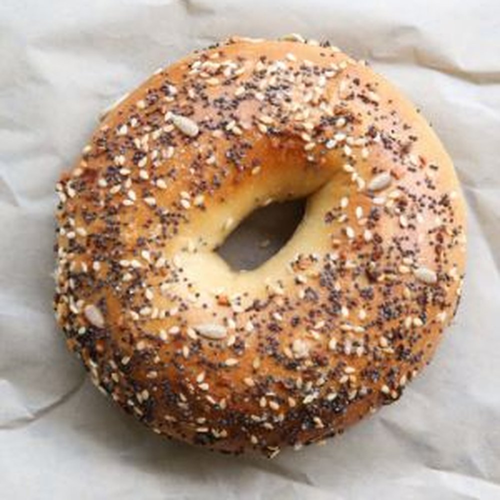 Garlic bagel Garlic bagel