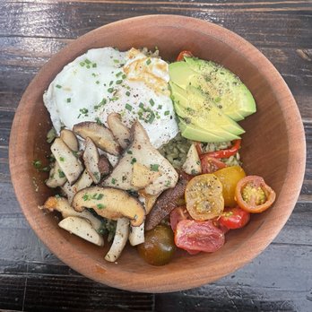Forêt FLG - Crispy rice bowl with mushrooms - Breakfast & Brunch Near Me - Flagstaff, Arizona