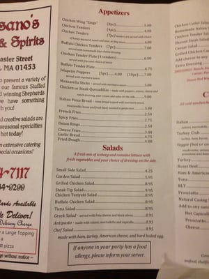 Menu photo 5 Paisanos Pizza & Spirits Leominster, MA Menu photo 5 Paisanos Pizza & Spirits Leominster, MA