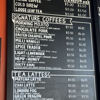 The EP Listening Lounge - Coffee menu - Coffee & Tea Near Me - Reno, Nevada