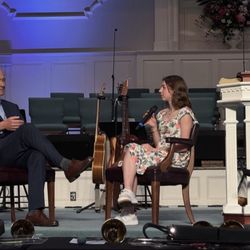 Calvary Baptist Church - Pastor and girl talking