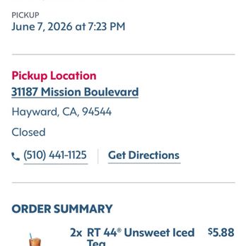Sonic Drive-In - Got my drinks closer to 7:45ish - Burgers Near Me - Hayward, California Sonic Drive-In - Got my drinks closer to 7:45ish - Burgers Near Me - Hayward, California