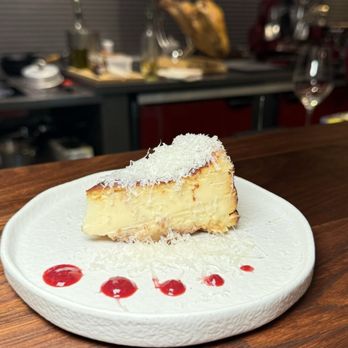 Casa de Raku - Basque cheesecake with Manchego cheese - Tapas Bars Near Me - Las Vegas, Nevada Casa de Raku - Basque cheesecake with Manchego cheese - Tapas Bars Near Me - Las Vegas, Nevada