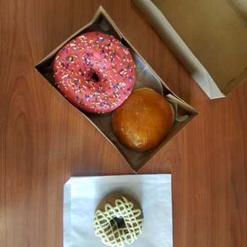 Crafted Donuts - Homer, creme brûlée, and blueberry with lemon icing - Donuts Near Me - Los Angeles, California Crafted Donuts - Homer, creme brûlée, and blueberry with lemon icing - Donuts Near Me - Los Angeles, California