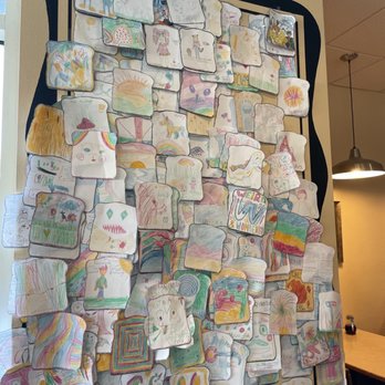 Toast - Drawings of toast adorn the wall - Breakfast & Brunch Near Me - Littleton, Colorado