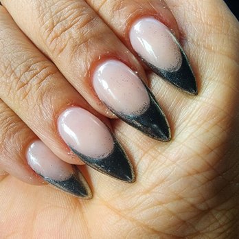 Green Nail - This is the mess I got - Nail Salons Near Me - Sherman Oaks, California