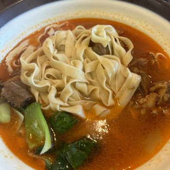 DH Noodles & Grill - Braised beef noodles with wide noodles - Noodles Near Me - San Jose, California