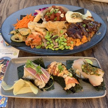 Pacific Catch - Pacific Boxes Korean and Sushi Taco Trio Mix Match - Sushi Bars Near Me - Santa Clara, California Pacific Catch - Pacific Boxes Korean and Sushi Taco Trio Mix Match - Sushi Bars Near Me - Santa Clara, California