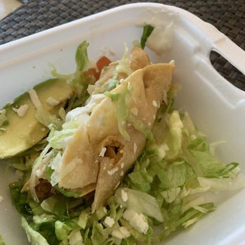 Tacos El Rey - Chicken flauta minus a bite! - Mexican Near Me - Reno, Nevada
