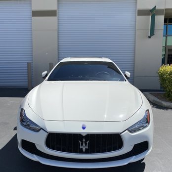 Deluxe Window Tinting - Maserati front windshield 35% #deluxewindowtinting - Car Window Tinting Near Me - Victorville, California