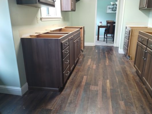 Cabinet Installation - Quick cabinet renovation. Job took 2 days to complete.