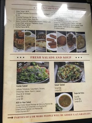 Menu photo 5 Rincon Criollo Houston, TX