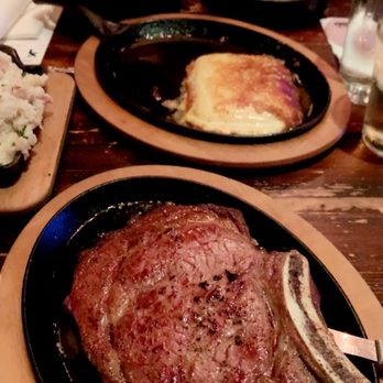 The LKSD  - Rib-eye bone in with roasted garlic mash and cheesesteak! - Burgers Near Me - Downey, California