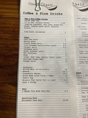 Menu photo 3 Half & Half St. Louis, MO
