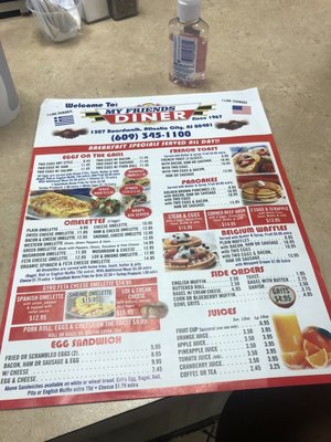 Menu photo 5 My Friend Diner Atlantic City, NJ