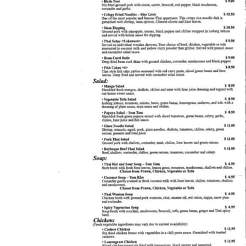 Cha Baa Thai - Chabaa Takeout Menu Page 1 - Thai Near Me - Halifax, Nova Scotia Cha Baa Thai - Chabaa Takeout Menu Page 1 - Thai Near Me - Halifax, Nova Scotia