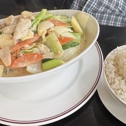Han Chao, Taste of Asia - Coconut Curry Chicken with Rice