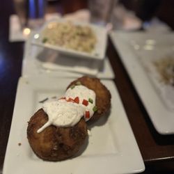 Kenny's Wood Fired Grill - Sides Adult Mac and Cheese and Potato Cakes