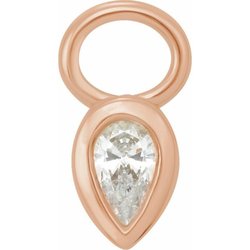 Diamond Bezel set Charm