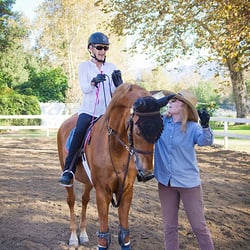 J Bennett Farms - Our instructor Sharon giving a lesson