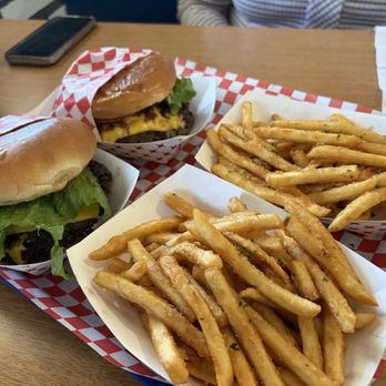 Danky Burgers - #2 lunch special for two. Double meat, grilled onions and fixings. Plus two drinks. - Burgers Near Me - Midwest City, Oklahoma Danky Burgers - #2 lunch special for two. Double meat, grilled onions and fixings. Plus two drinks. - Burgers Near Me - Midwest City, Oklahoma