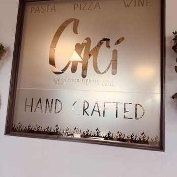 CACi Wood-Fired Sicilian Grill - Inside logo signage - Sicilian Near Me - Eagle, Idaho