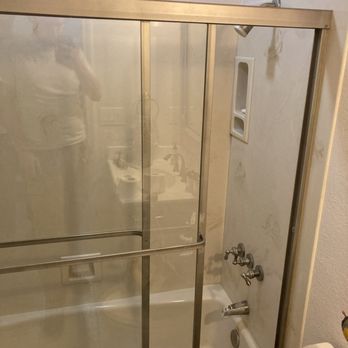 Fuller Handyman Service - We upgraded this bathroom with new doors and fixtures. This is before we began. - Handyman Near Me Fuller Handyman Service - We upgraded this bathroom with new doors and fixtures. This is before we began. - Handyman Near Me