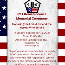 American Legion - 9/11 Memorial Ceremony