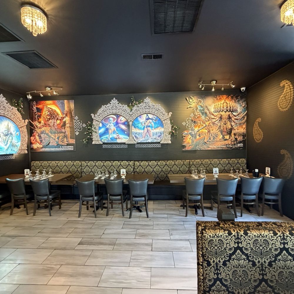 Annalakshmi Greensboro - Indoor seating and decor - Indian Near Me - High Point, North Carolina