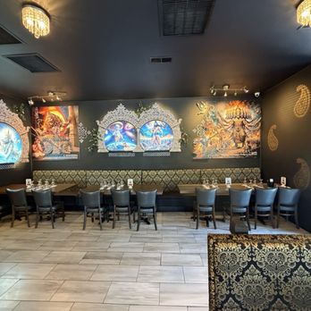 Annalakshmi Greensboro - Indoor seating and decor - Indian Near Me - High Point, North Carolina