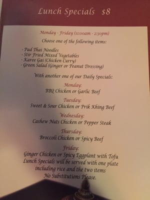 Menu photo 2 Exotic Thai Cafe Agoura Hills, CA Menu photo 2 Exotic Thai Cafe Agoura Hills, CA