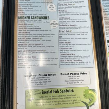 Doc's Diner - Menu August 2025 - Seafood Near Me - Key Largo, Florida