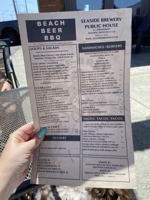 Menu photo 1 Seaside Brewing Company Seaside, OR Menu photo 1 Seaside Brewing Company Seaside, OR