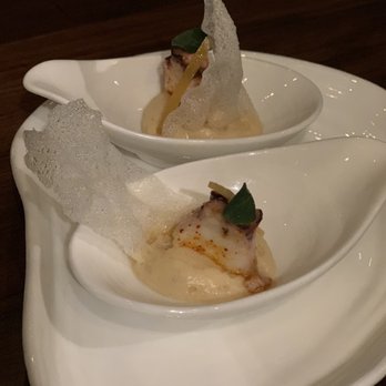 Partage - Octopus on hummus purée - French Near Me - Las Vegas, Nevada Partage - Octopus on hummus purée - French Near Me - Las Vegas, Nevada