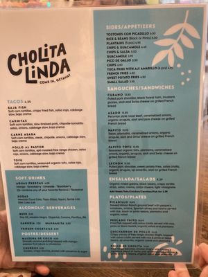 Menu photo 1 Cholita Linda Oakland, CA Menu photo 1 Cholita Linda Oakland, CA