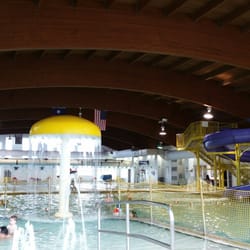 Lake Jackson Recreation Center - Swimming area has indoor water slides for kids of all ages.