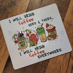 Momlifescape - Mousepad- Christmas Spirit- Coffee Everywhere