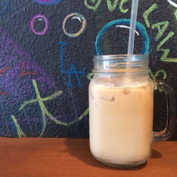 Coffee Nature - Iced Lavender Latte! - Coffee & Tea Near Me - Costa Mesa, California