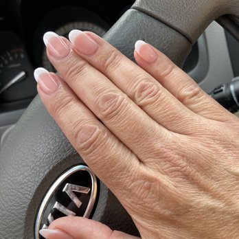 Sunrise Nails - Gel X Dip Almond shape French tip - Nail Salons Near Me - San Pedro, California Sunrise Nails - Gel X Dip Almond shape French tip - Nail Salons Near Me - San Pedro, California